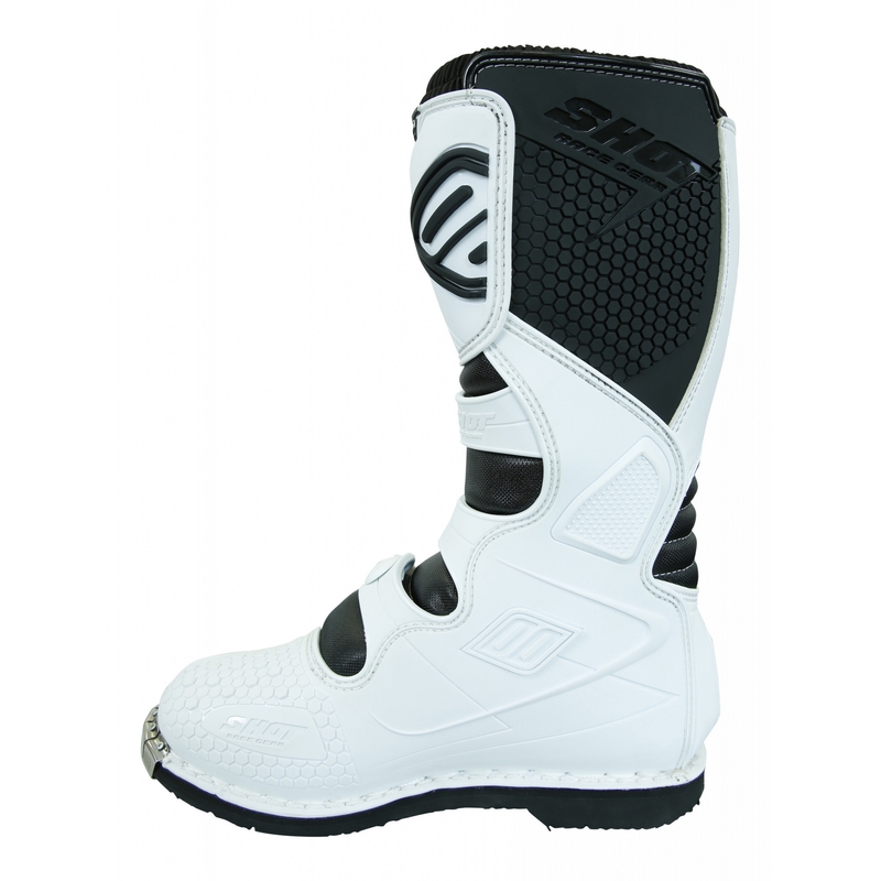Shot X10 Weiß Motorradstiefel Ausverkauf