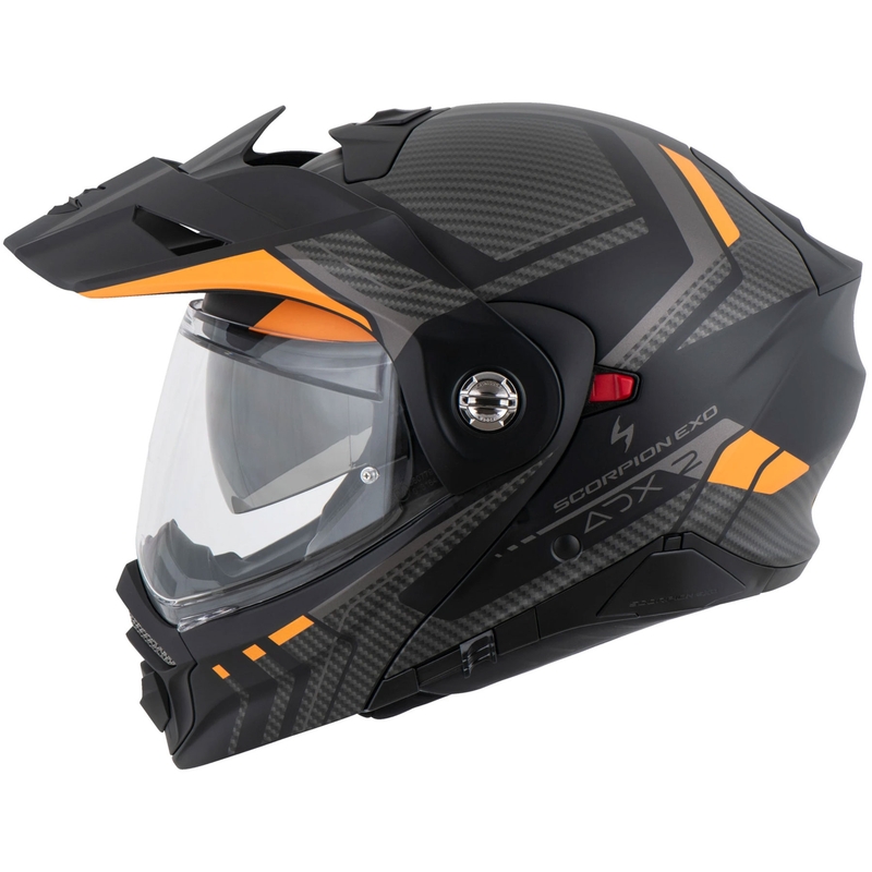 Klappbarer Motorradhelm Scorpion ADX-2 LEWIS mattschwarz-orange