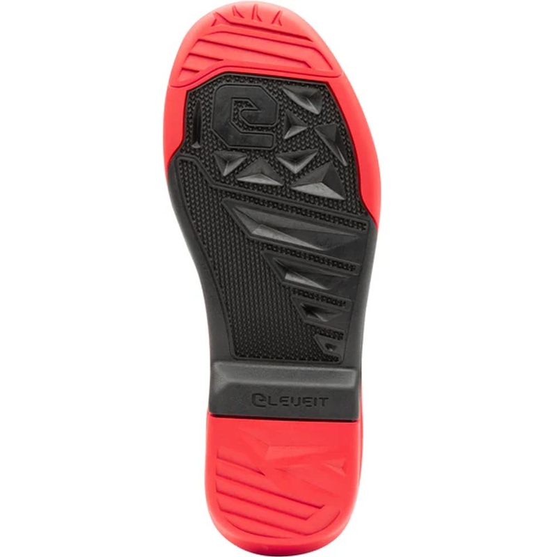 Eleveit X-Peak Kinder-Motocross-Stiefel Schwarz-Rot