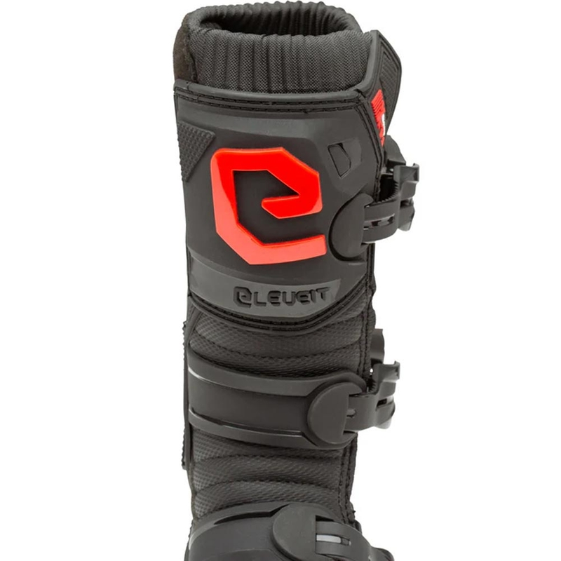 Eleveit X-Peak Kinder-Motocross-Stiefel Schwarz-Rot
