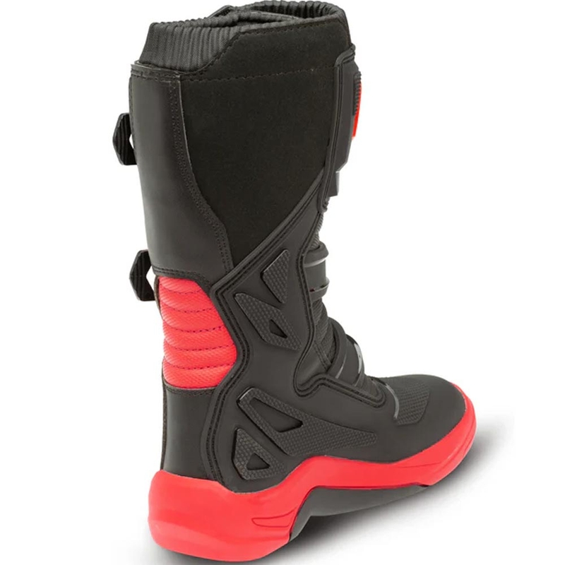 Eleveit X-Peak Kinder-Motocross-Stiefel Schwarz-Rot