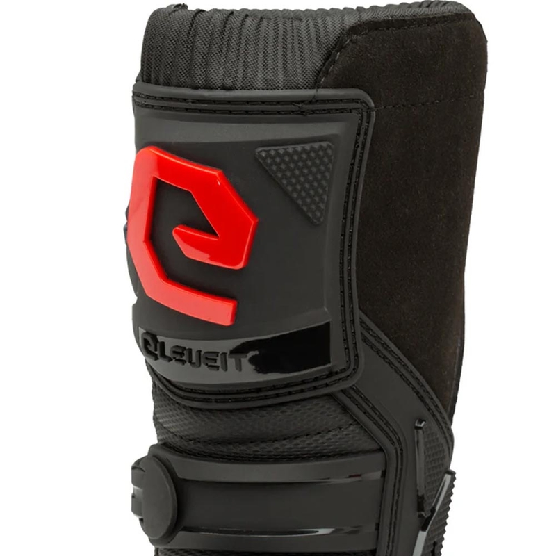 Eleveit X-Peak Kinder-Motocross-Stiefel Schwarz-Rot