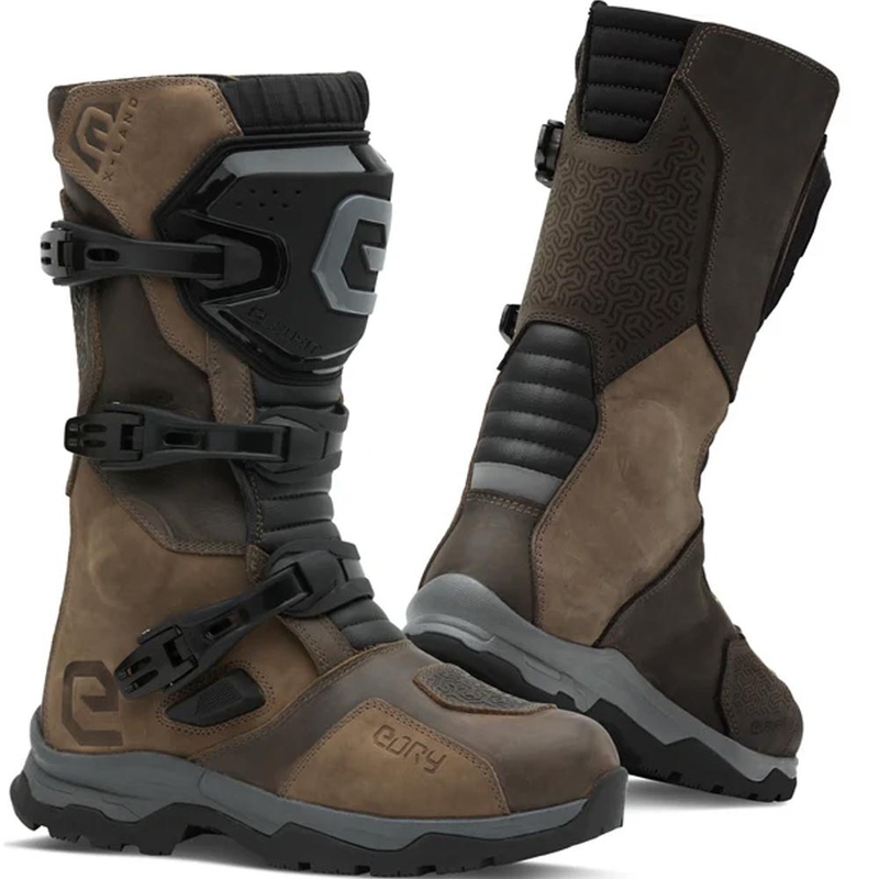 Eleveit X Land ADV E-Dry Motorradstiefel Braun