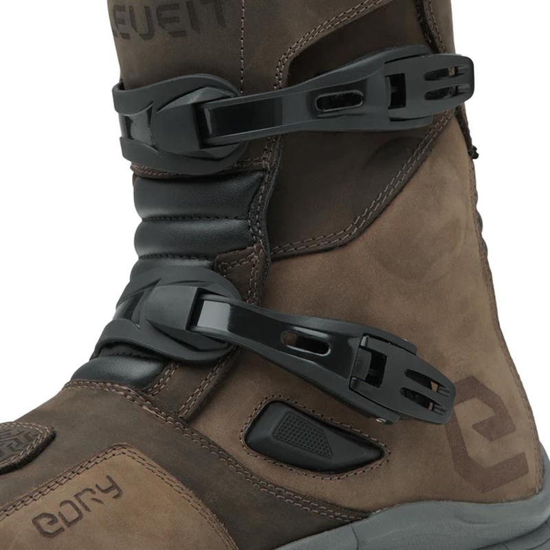 Eleveit X Land ADV Low E-Dry Motorradstiefel Braun