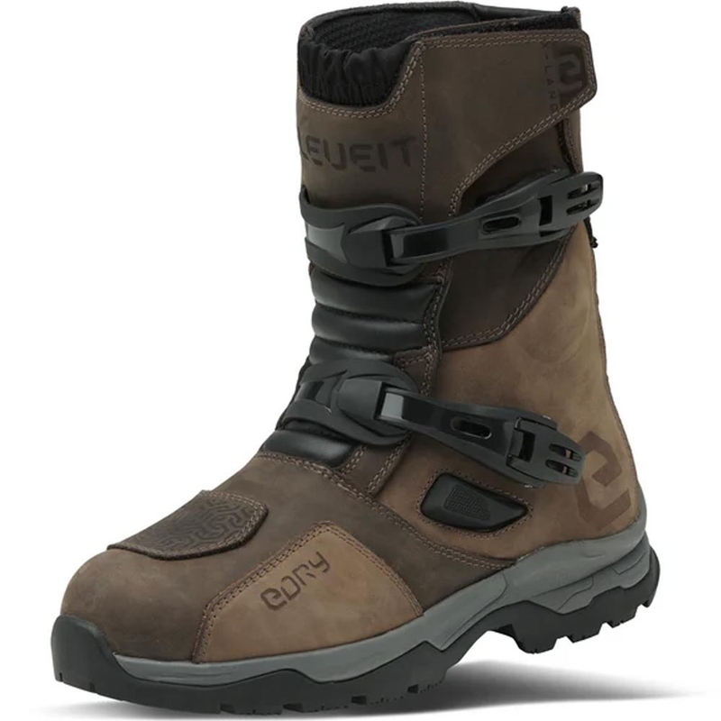Eleveit X Land ADV Low E-Dry Motorradstiefel Braun