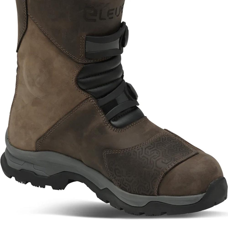 Eleveit X Land ADV Low E-Dry Motorradstiefel Braun