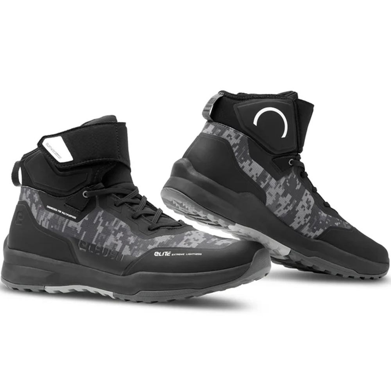 Eleveit STRATOS E-Dry Motorradstiefel schwarz-camo