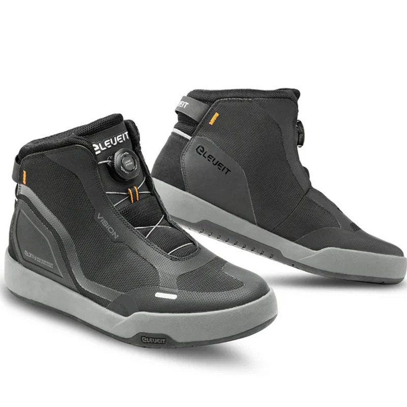 Eleveit Vision E-Dry Motorradstiefel Schwarz