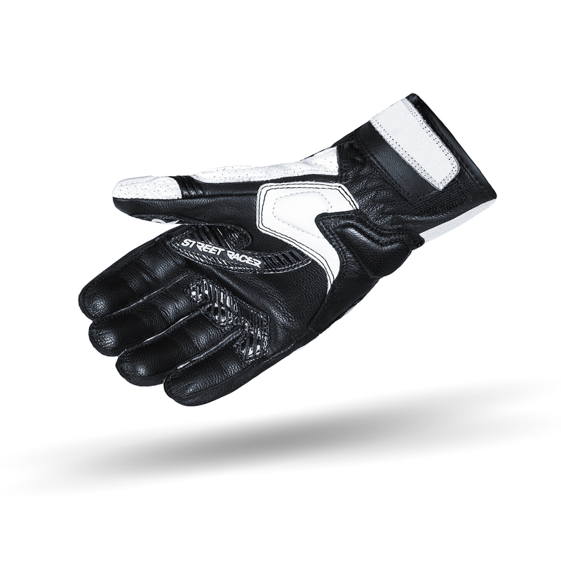 Street Racer GPR schwarz und weiß Motorradhandschuhe Ausverkauf