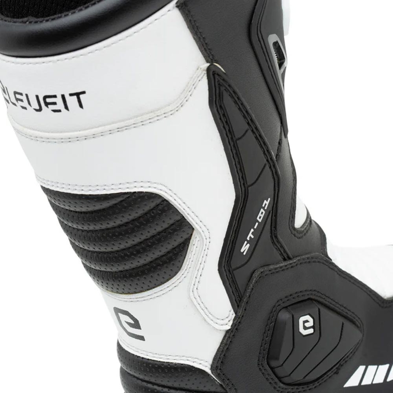 Eleveit ST-01 Motorradstiefel schwarz-weiß