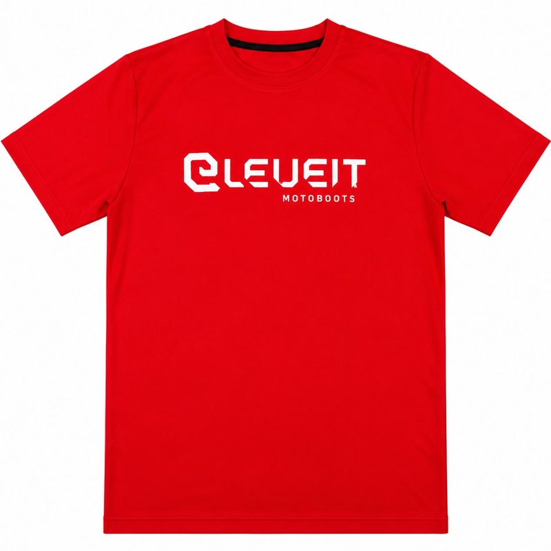 T-Shirt mit Eleveit-Logo, rot