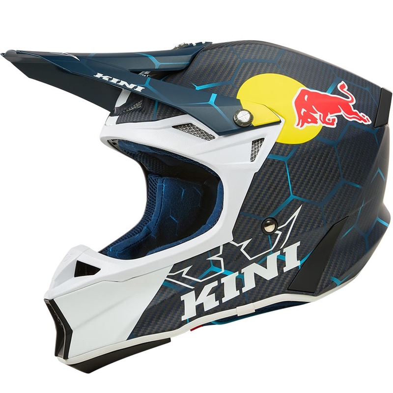 KINI Red Bull MXC2 2.0 Motocross-Helm blau-weiß