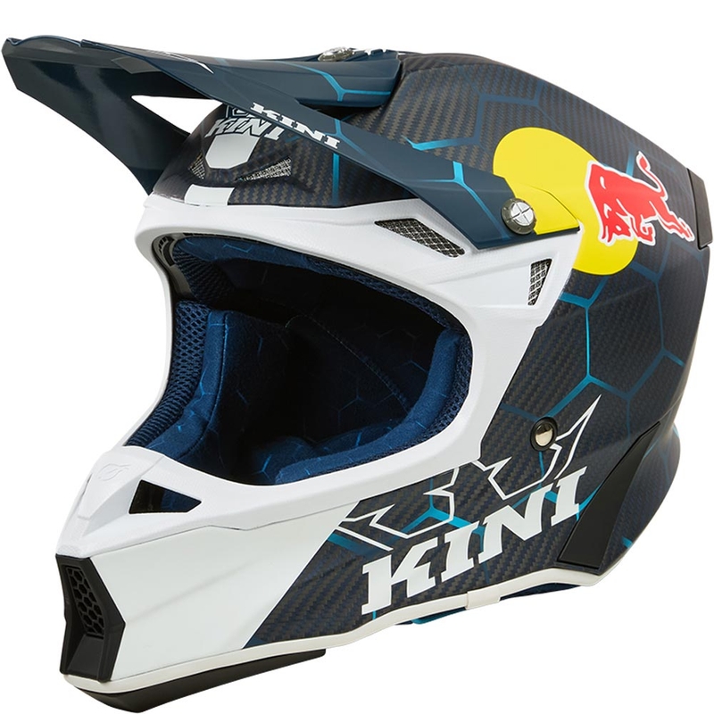 KINI Red Bull MXC2 2.0 Motocross-Helm blau-weiß