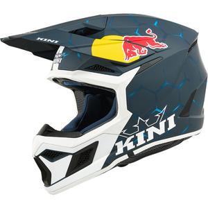 KINI Red Bull MX3 1.0 Kinder-Motocrosshelm blau-weiß