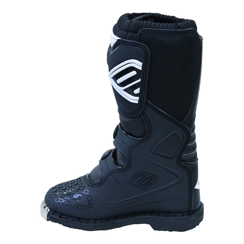 Kinder-Motorradstiefel Shot K10 Schwarz Ausverkauf