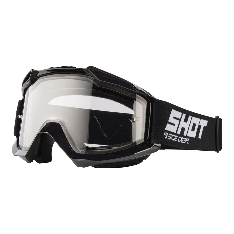 Motocross-Schutzbrille Shot Assault Enduro schwarz