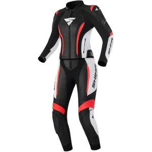Damen Motorradanzug Shima Miura 2.0 schwarz-weiß-fluo rot