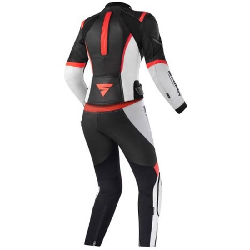 Damen Motorradanzug Shima Miura 2.0 schwarz-weiß-fluo rot