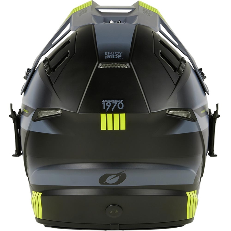 Motocross-Helm O´Neal EX-SRS Hitch, schwarz-grau-fluoreszierend gelb