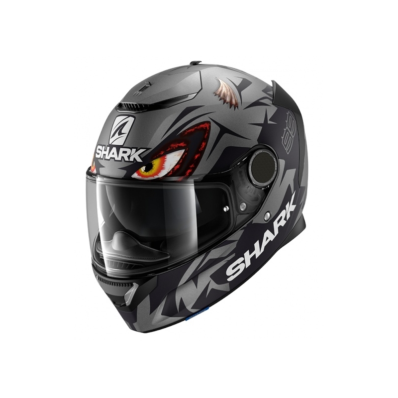 Integralhelm SHARK SPARTAN 1.2 Lorenzo Österreich GP Mat schwarz-grau Ausverkauf