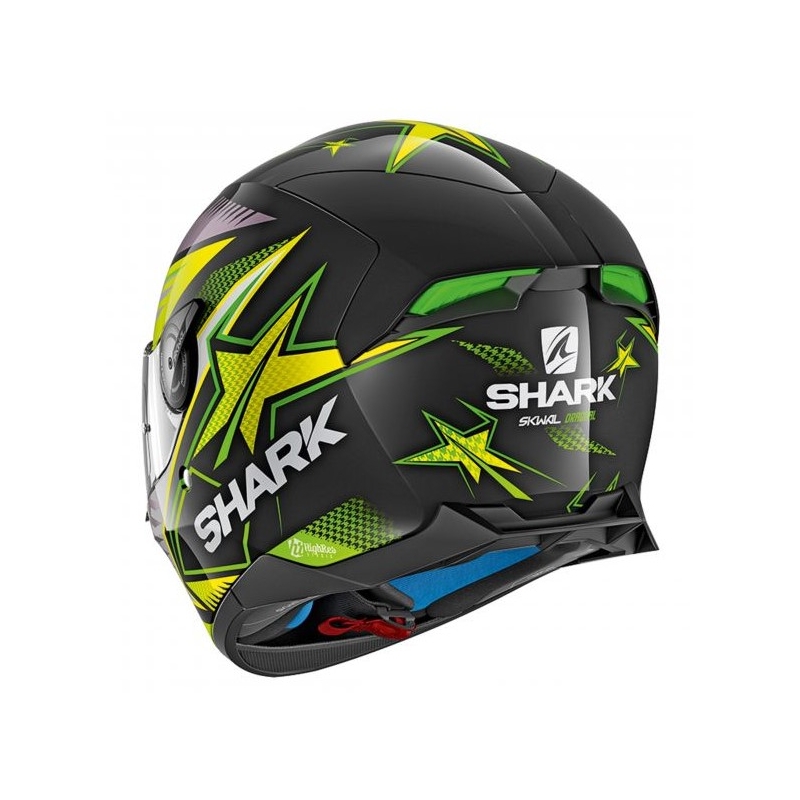 Integralhelm SHARK SKWAL 2 Draghal schwarz-grün-gelb Ausverkauf
