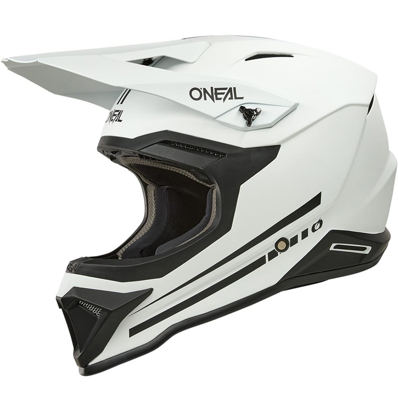 Motocross-Helm O'Neal 1SRS Solid mattweiß