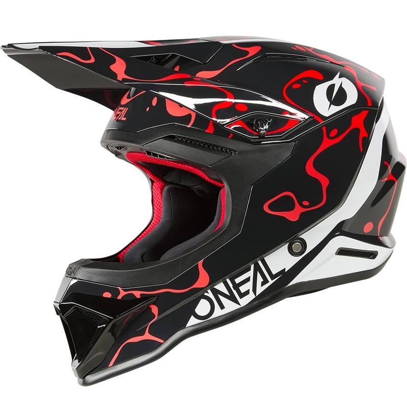 Motocross-Helm O´Neal 1SRS Splash schwarz-rot