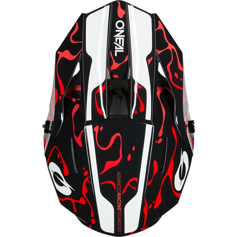 Motocross-Helm O´Neal 1SRS Splash schwarz-rot