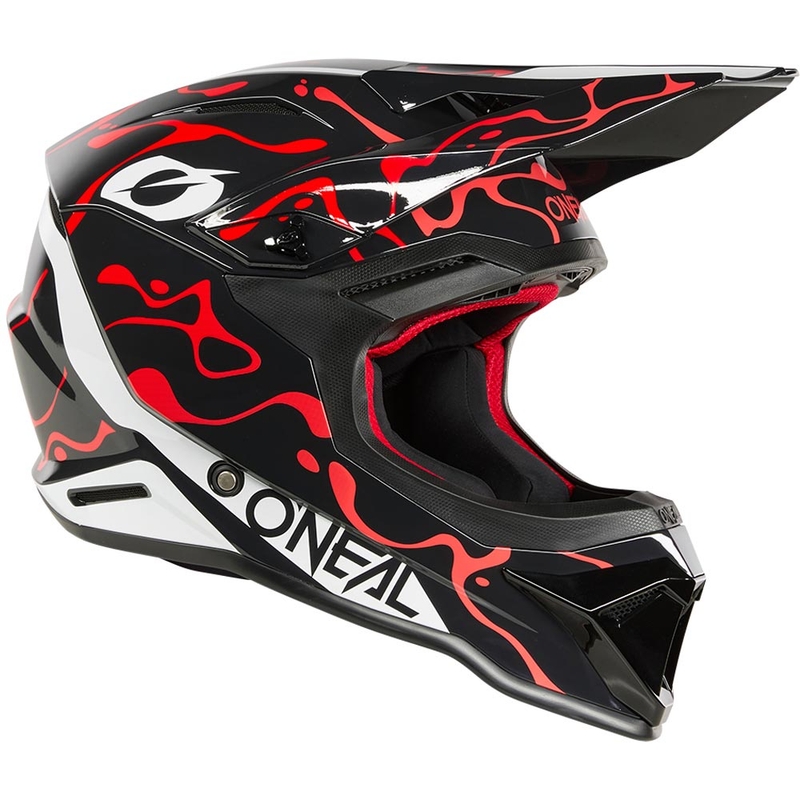 Motocross-Helm O´Neal 1SRS Splash schwarz-rot