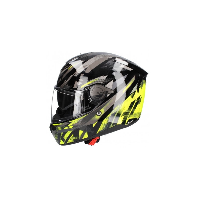 Integralhelm SHARK D-SKWAL Kanhji schwarz-grau-gelb