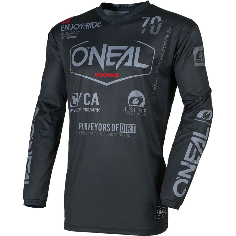 O'Neal Element Brand Motocross-Trikot schwarz-grau
