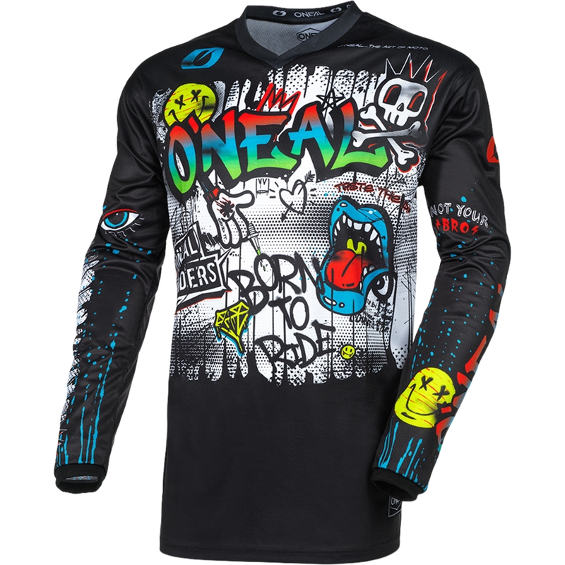 O'Neal Element Rancid Motocross-Trikot schwarz-weiß