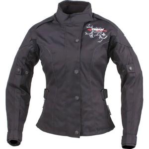 Damen-Motorradjacke Roleff Ladylike, schwarz