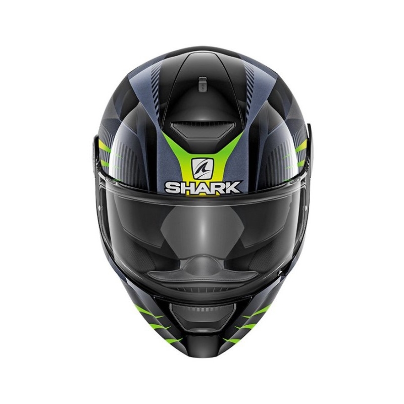 Integralhelm SHARK D-SKWAL Mercurium schwarz-grau-fluo grün Ausverkauf