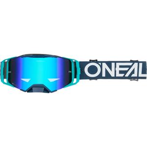 Motocross-Brille O´Neal B-33 Hexa blau (iridiumblaues Plexiglas)