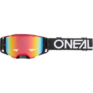 Motocross-Brille O´Neal B-33 Hexa schwarz-rot (iridiumrotes Plexiglas)