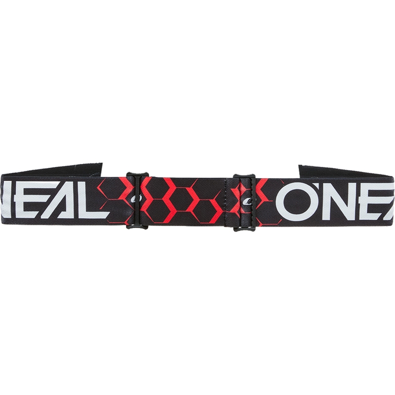 Motocross-Brille O´Neal B-33 Hexa schwarz-rot (iridiumrotes Plexiglas)