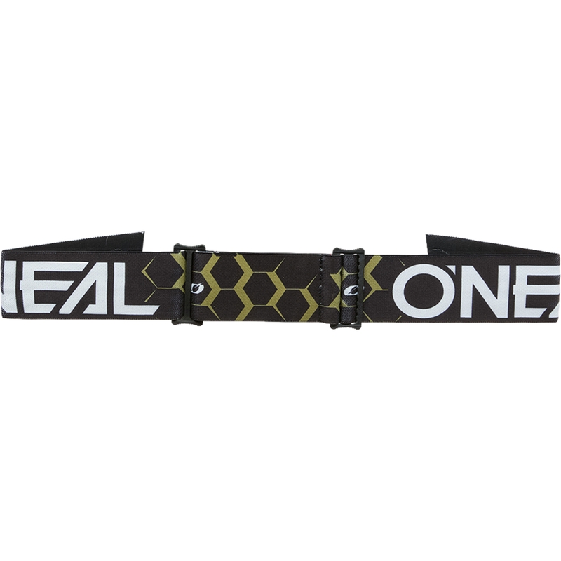 Motocross-Brille O´Neal B-33 Hexa schwarz-gold (silber verspiegeltes Plexiglas)