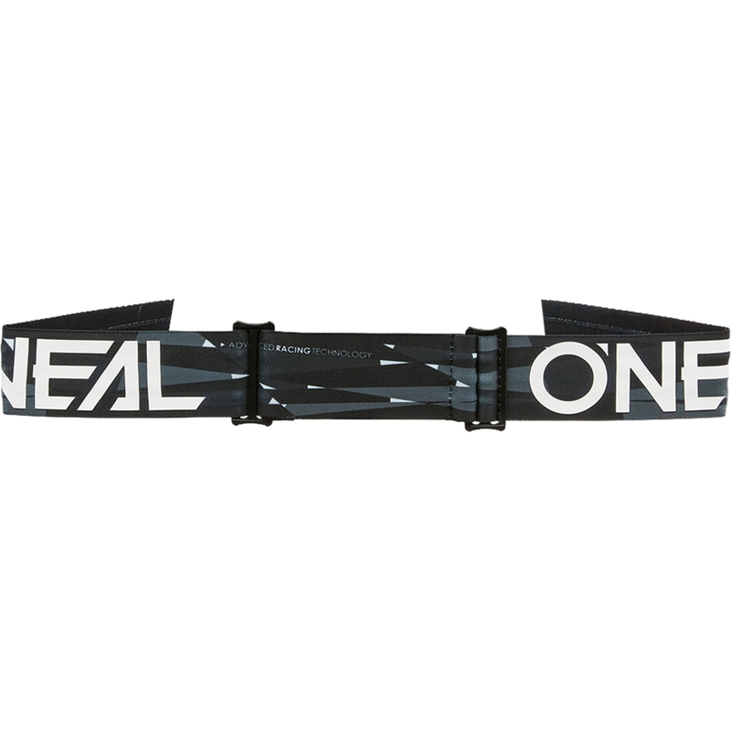 Motocross-Brille O´Neal B-33 Ictus schwarz-weiß mit Roll-Off-System (klares Plexiglas)