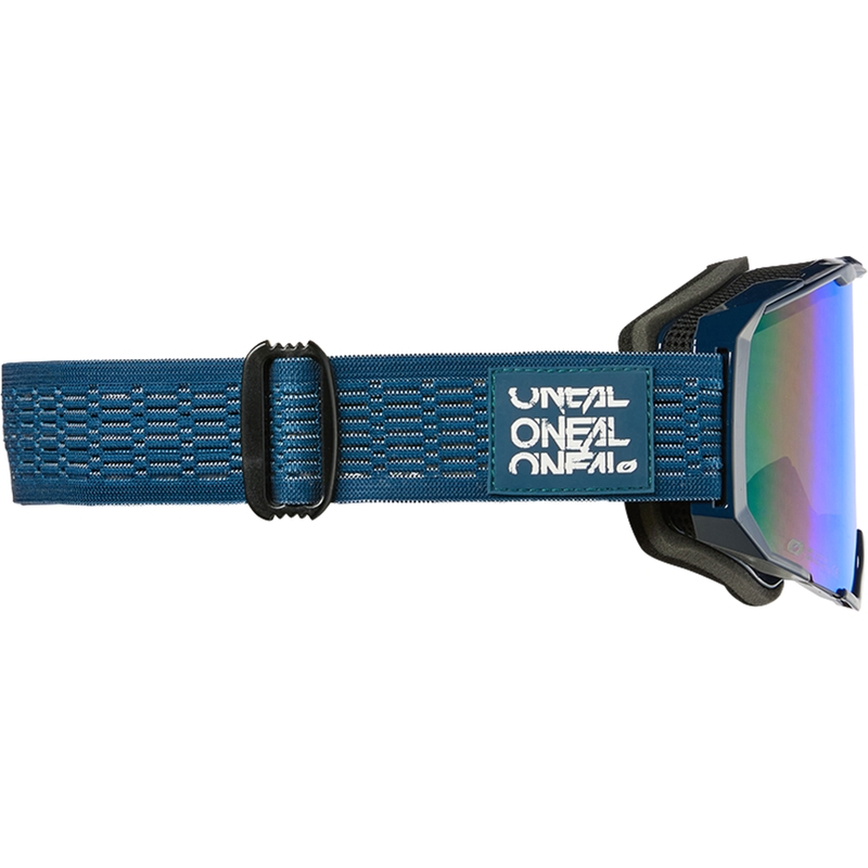 Motocross-Brille O´Neal B-22 Static blau (iridiumblaues Plexiglas)