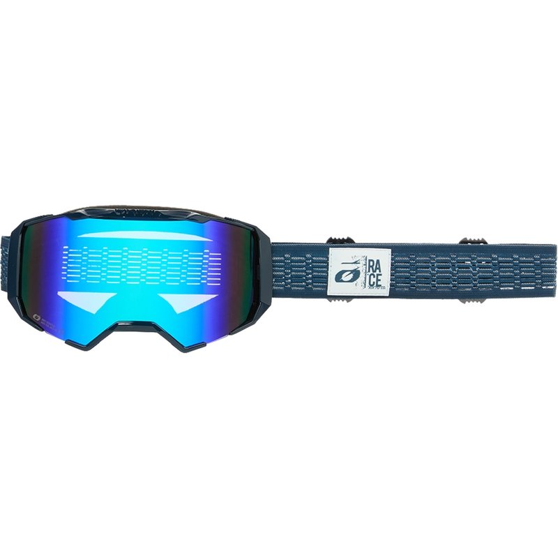 Motocross-Brille O´Neal B-22 Static blau (iridiumblaues Plexiglas)