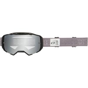 Motocross-Brille O´Neal B-22 Static grau (silber verspiegeltes Plexiglas)