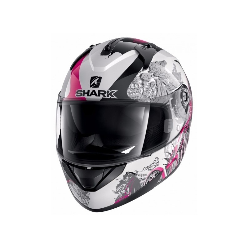 Integralhelm SHARK RIDILL 1.2 Spring weiß-schwarz-rosa
