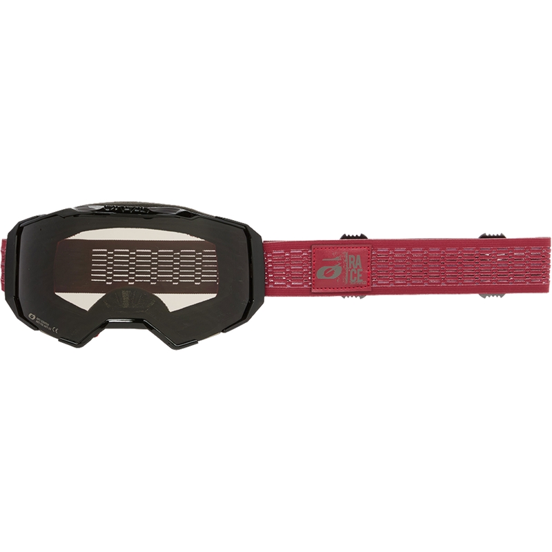 Motocross-Brille O´Neal B-22 Static rot (graues Plexiglas)