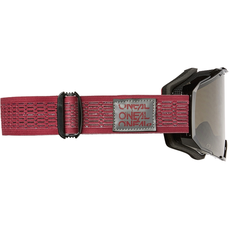 Motocross-Brille O´Neal B-22 Static rot (graues Plexiglas)