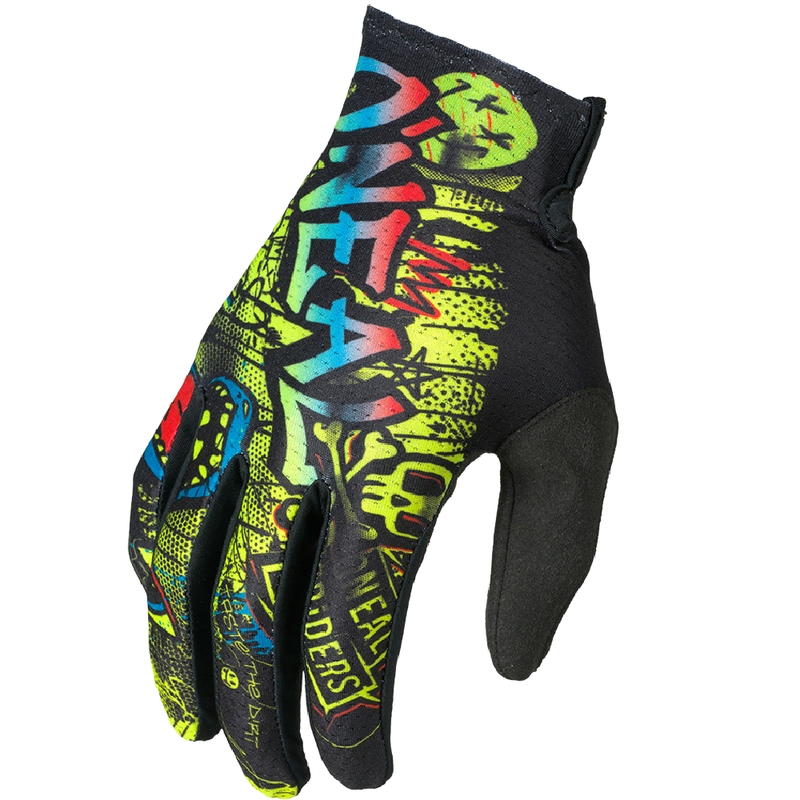 O'Neal Matrix Rancid Kinder-Motocrosshandschuhe Schwarz-Fluorogelb