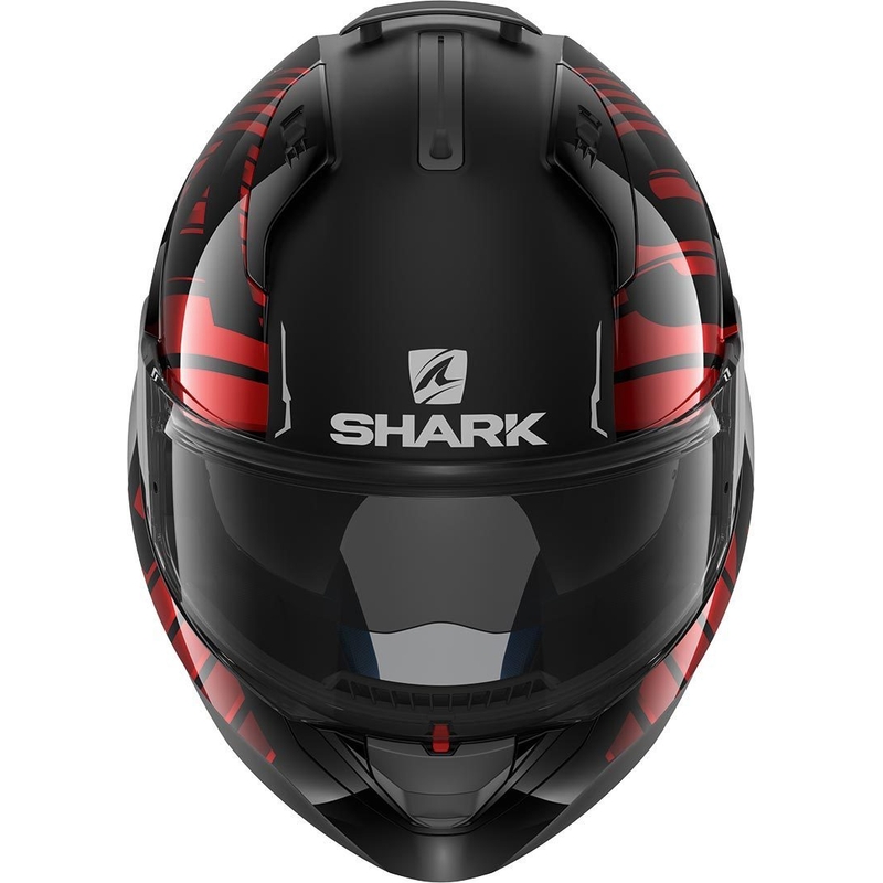 SHARK EVO-ONE 2 Lithion Dual schwarz-roter Kipphelm