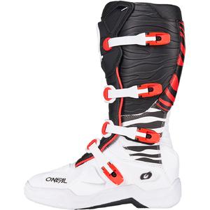 Motocross-Stiefel O'Neal 3SRS Zebra schwarz-weiß-rot
