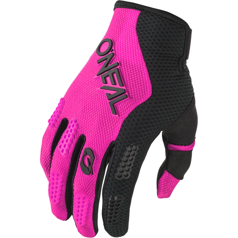 Damen-Motocrosshandschuhe O´Neal Element Racewear schwarz-pink