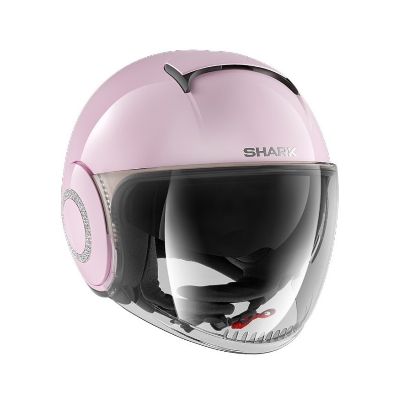 Offener Helm SHARK NANO CRYSTAL von Swarovski rosa
